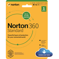 Norton 360 Standard 2022. Antivirus Software for 1 Device. 1-year Subs