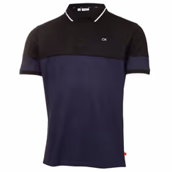Calvin Klein Mens 2023 Marshall Recycled Easy Care Wicking Golf Polo Shirt - XL, Peacoat