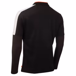 Calvin Klein Mens 2023 Evans Hybrid Long Sleeve Recycled Golf Polo Shirt - L, Black