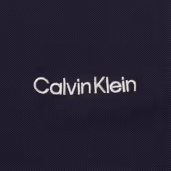 Calvin Klein Mens 2023 Evans Hybrid Long Sleeve Recycled Golf Polo Shirt - L, Peacoat