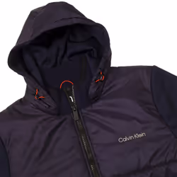 Calvin Klein Mens 2023 Somme Valley Hybrid Thermal Water Resistant Golf Jacket - S, Peacoat