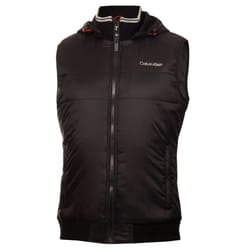 Calvin Klein Mens 2023 Somme Valley Hybrid Water Resistant Thermal Golf Gilet - S, Black