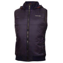 Calvin Klein Mens 2023 Somme Valley Hybrid Water Resistant Thermal Golf Gilet - M, Peacoat