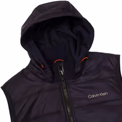 Calvin Klein Mens 2023 Somme Valley Hybrid Water Resistant Thermal Golf Gilet - M, Peacoat