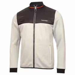 Calvin Klein Mens 2023 Nash Mills Hybrid Full Zip Insulated Golf Jacket - XXL, Silver Marl