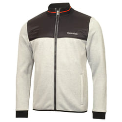 Calvin Klein Mens 2023 Nash Mills Hybrid Full Zip Insulated Golf Jacket - XXL, Silver Marl