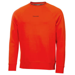 Calvin Klein Mens 2023 Rendell Soft Crew Neck Stretch Fabric Golf Sweater - XXL, Spicy Orange