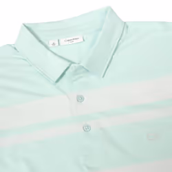 Calvin Klein Mens 2024 Fort Jackson Lightweight Quick Drying Golf Polo Shirt - M, Aqua