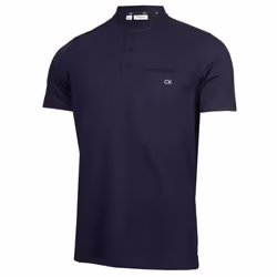 Calvin Klein Mens 2024 Middlebrook Easy Care Moisture Wicking Golf Polo Shirt - XXL, Evening Blue