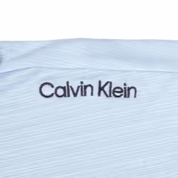 Calvin Klein Mens 2024 Parramore Quick Dry Moisture Wicking Golf Polo Shirt - S, Blue