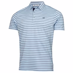 Calvin Klein Mens 2024 Silverstone Moisture Wicking Quick Dry Golf Polo Shirt - XXL, Blue/Evening Blue