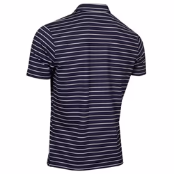 Calvin Klein Mens 2024 Silverstone Moisture Wicking Quick Dry Golf Polo Shirt - XXL, Evening Blue/White