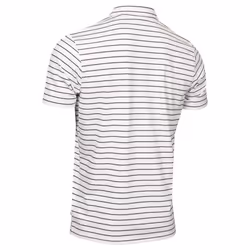 Calvin Klein Mens 2024 Silverstone Moisture Wicking Quick Dry Golf Polo Shirt - M, White/Evening Blue
