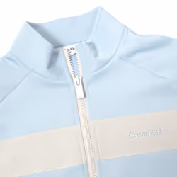 Calvin Klein Mens 2024 Parkbury Full Zip Stretch Breathable Golf Sweater - L, Blue