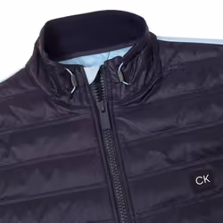 Calvin Klein Mens 2024 Rangewood Half Zip Hybrid Insulated Golf Sweater - L, Blue