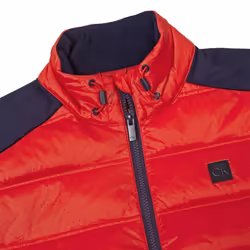 Calvin Klein Mens 2024 Rangewood Full Zip Insulated Hybrid Golf Jacket - L, Evening Blue/Red
