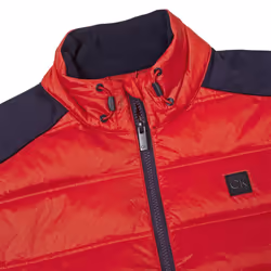 Calvin Klein Mens 2024 Rangewood Full Zip Stretch Insulated Hybrid Golf Gilet - S, Evening Blue/Red