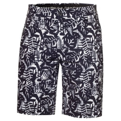 Calvin Klein Mens 2024 Printed Genius Four Way Stretch Slim Fit Golf Shorts - 34" Waist, Evening Blue/White