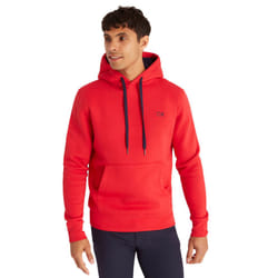 Calvin Klein Mens 2024 Nature Recycled Planet Brushed Back Organic Hoody - L, Red