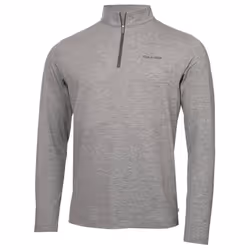 Calvin Klein Mens Newport Half Zip Thermal Breathable Lightweight Sweater - XL, Silver Marl