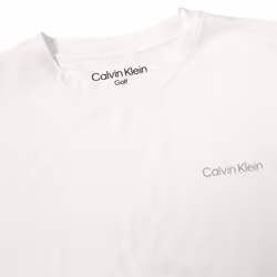 Calvin Klein Mens Newport Moisture Wicking Breathable Lightweight T-Shirt - L, White