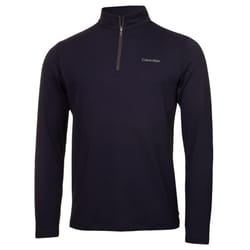 Calvin Klein Mens 2023 Newport Half Zip Thermal Breathable Lightweight Sweater - L, Navy