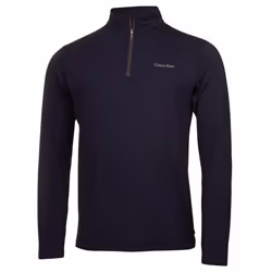 Calvin Klein Mens 2023 Newport Half Zip Thermal Breathable Lightweight Sweater - S, Navy