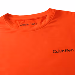 Calvin Klein Mens 2023 Newport Moisture Wicking Breathable Lightweight T-Shirt - XL, Spicy Orange Marl