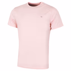 Calvin Klein Mens 2 Pack Lightweight Wicking Performance Tech T-Shirt - XXL, White/Air Pink