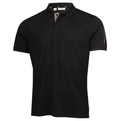 Calvin Klein Mens Club Golf Lightweight Breathable Wicking Polo Shirt - L, Black