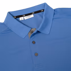 Calvin Klein Mens Club Golf Lightweight Breathable Wicking Polo Shirt - M, Sea Blue