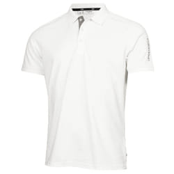 Calvin Klein Mens Club Golf Lightweight Breathable Wicking Polo Shirt - L, White