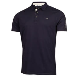 Calvin Klein Mens 2024 Uni Golf Moisture Wicking Breathable Polo Shirt - S, Navy