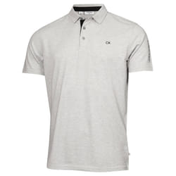 Calvin Klein Mens 2024 Uni Golf Moisture Wicking Breathable Polo Shirt - S, Silver