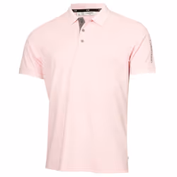 Calvin Klein Mens 2024 Club Golf Lightweight Breathable Wicking Polo Shirt - XXXL, Baby Pink