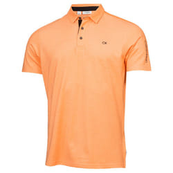 Calvin Klein Mens 2024 Uni Golf Moisture Wicking Breathable Polo Shirt - XXXL, Orange