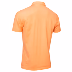 Calvin Klein Mens 2024 Uni Golf Moisture Wicking Breathable Polo Shirt - XXXL, Orange