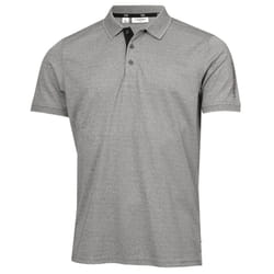 Calvin Klein Mens Club Golf Lightweight Breathable Wicking Polo Shirt - L, Grey Marl