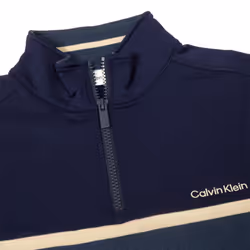 Calvin Klein Mens Padera Breathable Stretch Fabric Hybrid Sweater - M, Engine Blue
