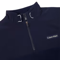 Calvin Klein Mens Hybrid Quick-Drying Breathable Polar Fleece Sweater - S, Evening Blue