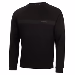 Calvin Klein Mens Hyper Tech Stretch fabric Cotton Blend Sweater - XXL, Black