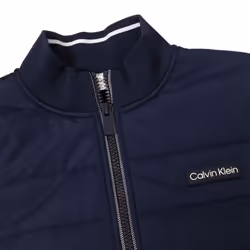 Calvin Klein Mens Baylor Creek Hybrid Comfortbable Half Zip Sweater - XXL, Eve Blue