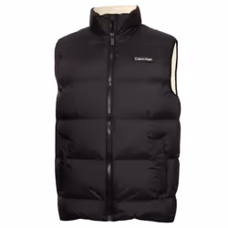 Calvin Klein Mens Winnsboro Thermal Water Resistant Padded Gilet - S, Black