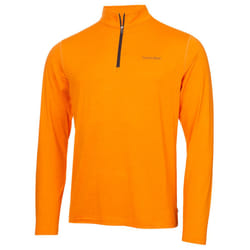Calvin Klein Mens Newport Half Zip Thermal Breathable Lightweight Sweater - L, Sunflower Marl