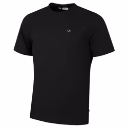 Calvin Klein Mens Campus Wicking Stretch Luxury T-Shirt - S, Black