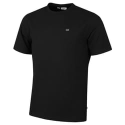 Calvin Klein Mens Campus Wicking Stretch Luxury T-Shirt - XXL, Black
