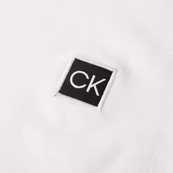 Calvin Klein Mens Campus Wicking Stretch Luxury T-Shirt - L, White