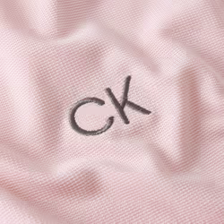 Calvin Klein Mens 2024 Central Eco Light Wicking Golf Polo Shirt - XXXL, Baby Pink