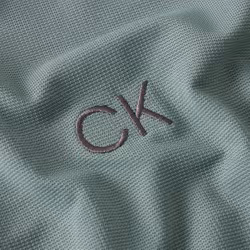 Calvin Klein Mens 2024 Central Eco Light Wicking Golf Polo Shirt - XXXXXL, Sage