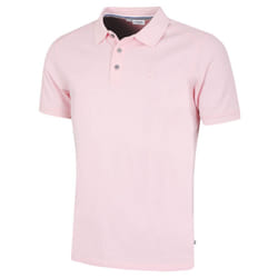 Calvin Klein Mens 2024 North Coast Moisture Wicking Polo Shirt - XL, Baby Pink